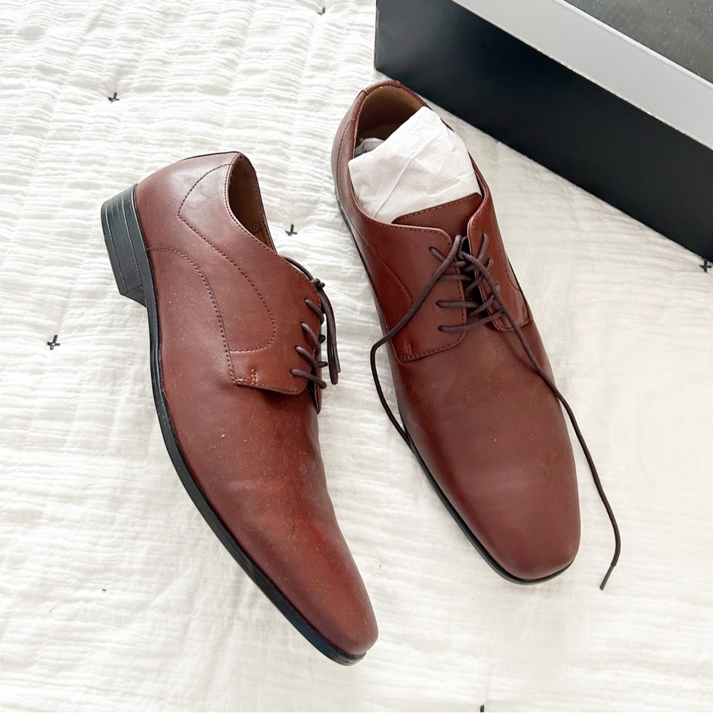 JF J. Ferrar Widmark Brown Oxford Shoes Size 11
